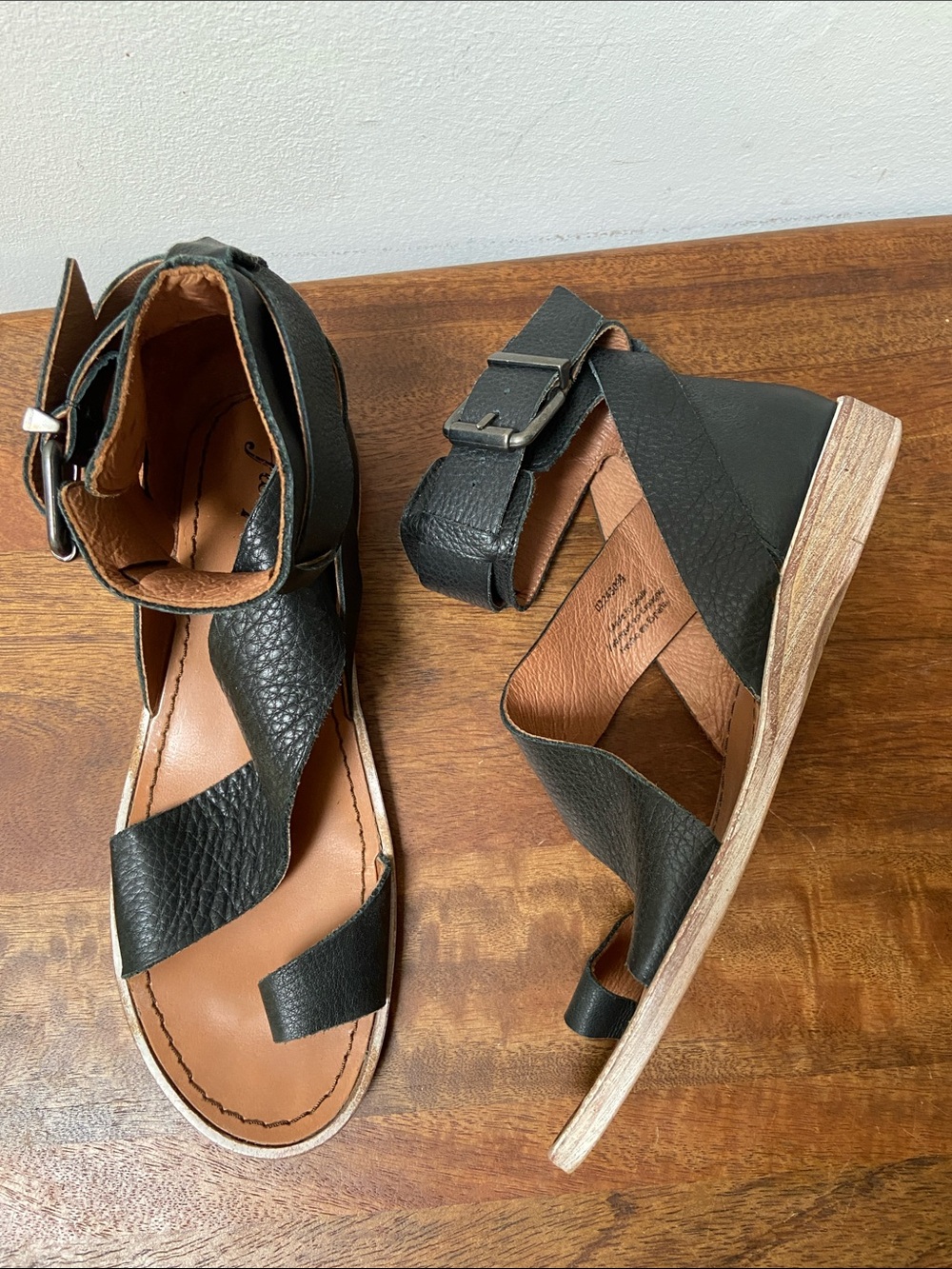 Free People Black Vale Boot Sandals